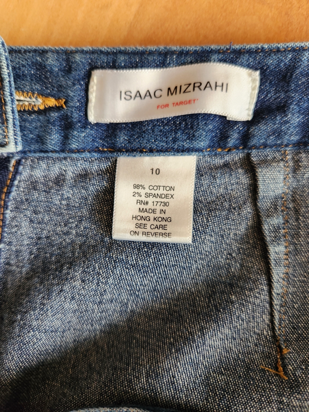 Isaac Mizrahi Blue Denim Midi Skirt